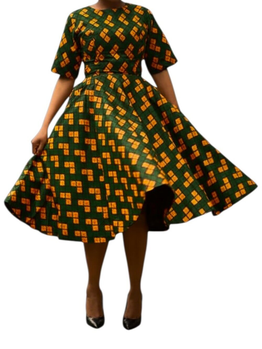 Heritage Clothings Zahra Dress in Bold Print